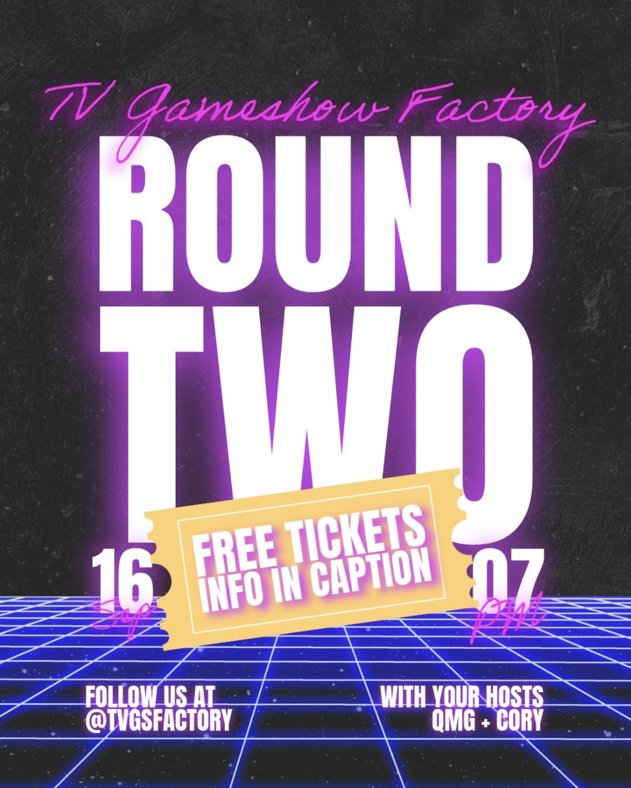 &ldquo;Round Two&rdquo; poster for TV Gameshow Factory